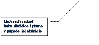 rov bublinov popisek 3: Monos nastavi farbu dladice i psma v prpade jej aktivcie